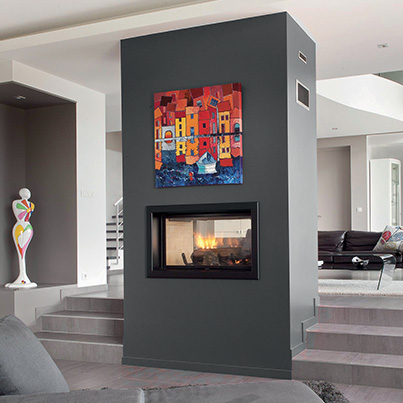 Axis H1600 DS Inbuilt Wood Fireplace