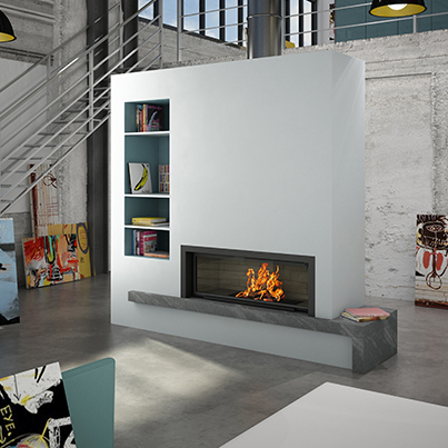 Axis H1600 Inbuilt Wood Fireplace